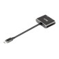 Adaptador Club 3D USB-C/M a DP/HDMI/H Negro (CSV-1552) Adaptador Club 3D USB-C/M a DP/HDMI/H Negro (CSV-1552)