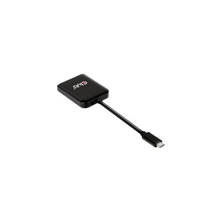 Adaptador Club 3D USB-C/M a 2xDP/H Negro (CSV-1555)