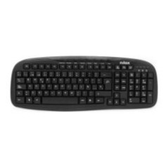 Teclado NILOX Multimedia USB Negro (NXKBE000001)
