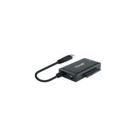 Adaptador TooQ USB-A a SATA 2.5"/3.5" Negro (TQHDA-01A)