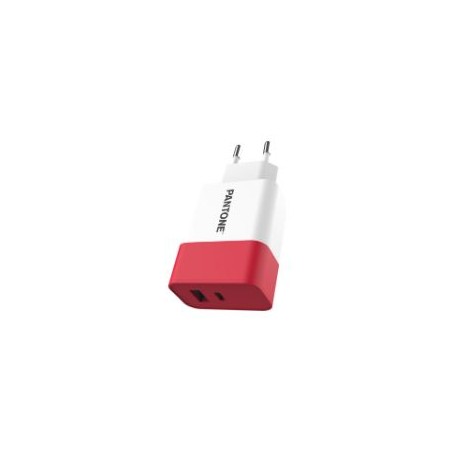 Cargador Pared PANTONE 15W 1USB-A 1USB-C (PT-PDAC02R1)