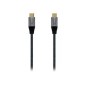 Cable AISENS USB-C 4/M a USB-C 4/M 2m Gris (A107-0634)