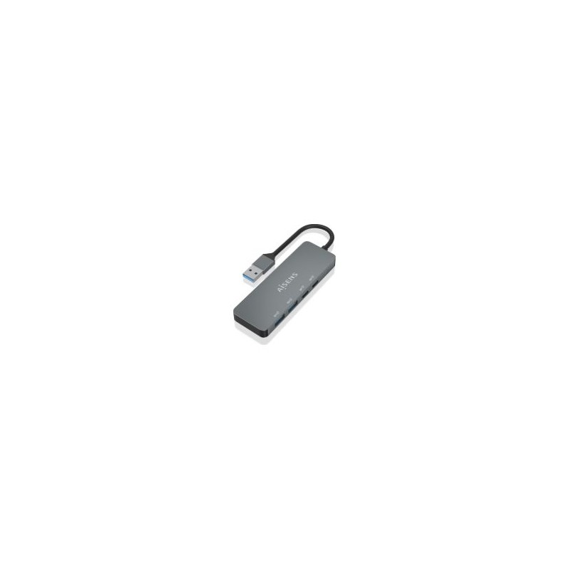 Hub AISENS USB-A a 2xUSB-A/2xUSB-C Gris (A106-0696)
