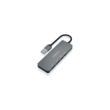 Hub AISENS USB-A a 2xUSB-A/2xUSB-C Gris (A106-0696)