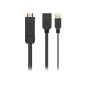 Adaptador AISENS HDMI/M a USB/M DP/H Negro (A122-0642)