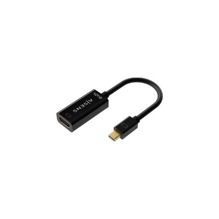 Cable AISENS MiniDP/M a HDMI A/H 15cm Negro (A125-0643)