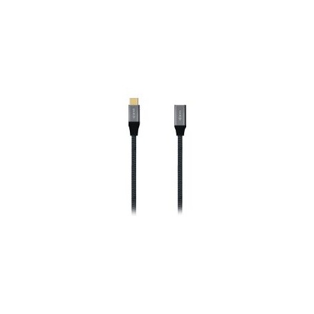 Cable AISENS USB-C 4/M a USB-C 4/H 1m Gris (A107-0635)