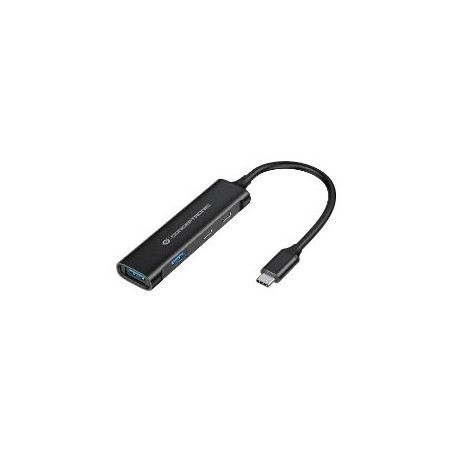 Hub CONCEPTRONIC USB-C a 4xUSB-A/C Negro (HUBBIES12B)