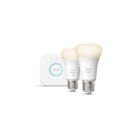 Kit Philips 2 Bombillas E27 + Hue Bridge (929002469201)