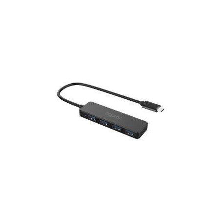 Hub Approx USB-C a 4xUSB-A 3.0 27cm Negro (APPC54)