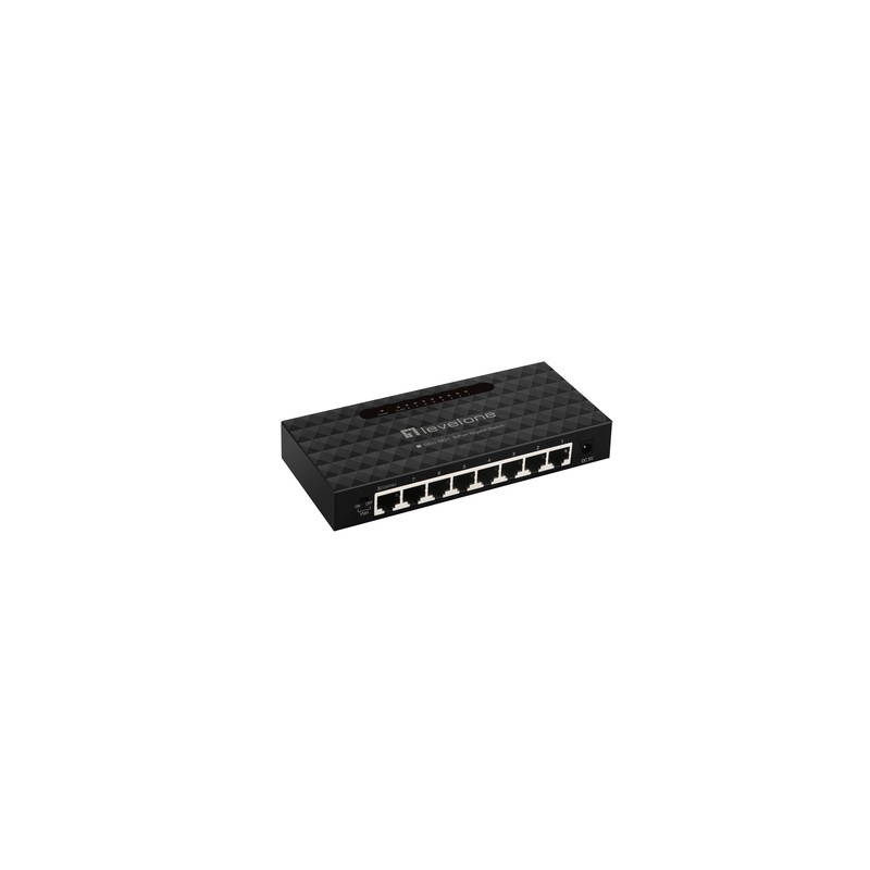 Switch LevelOne 8xRJ45 GbE Gestionado Negro (GEU-0821) Switch LevelOne 8xRJ45 GbE Gestionado Negro (GEU-0821)