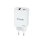 Cargador de Pared TooQ 45W USB-A/C (TQWC-GANQCPD45WT) Cargador de Pared TooQ 45W USB-A/C (TQWC-GANQCPD45WT)