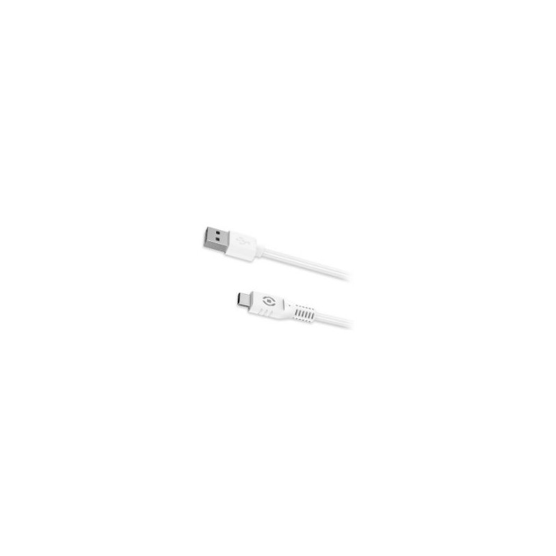 Cable CELLY USB-A a USB-C 1m Blanco (USB-CWH) Cable CELLY USB-A a USB-C 1m Blanco (USB-CWH)