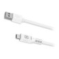 Cable CELLY USB-A a USB-C 1m Blanco (USB-CWH) Cable CELLY USB-A a USB-C 1m Blanco (USB-CWH)