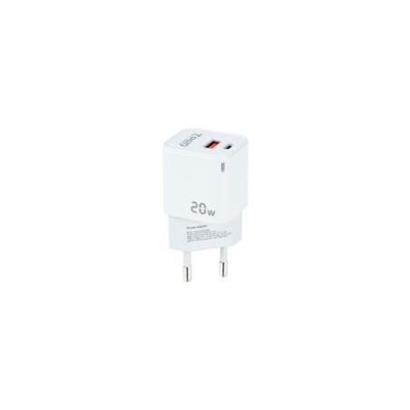 Cargador Pared TOOQ 20W USB-A/C Blanco (TQWC-QCPD20WT)