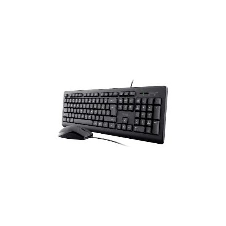 Teclado+Ratón Trust Primo USB-A 1.8m Negro (23972)