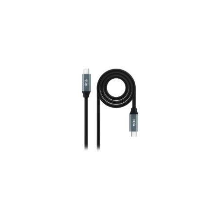 Nanocable USB-C 4/M a USB-C 4/M 2m Negro (10.01.4302)