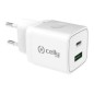 Cargador Pared CELLY 20W/18W USB-A/C (TC2USBUSBC20WWH) Cargador Pared CELLY 20W/18W USB-A/C (TC2USBUSBC20WWH)