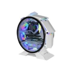 Caja Circular Mars Gaming mATX Mini-ITX Blanca (MCORBW)