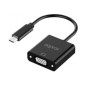 Adaptador Approx USB-C/M a VGA/H 13cm Negro (APPC50)