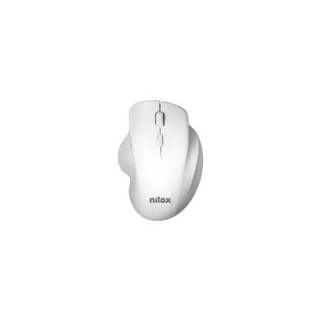 Ratón NILOX Óptico RF 3200dpi Plata/Blanco (NXMOWI3002)