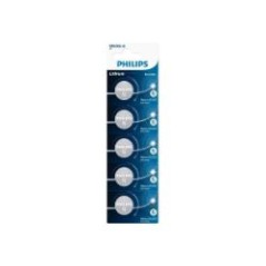 Pilas de Botón Philips Litio 3V Pack 5 (CR2032P5/01B)
