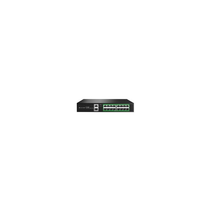 Switch STONET 16xRJ45 GbE 2xSFP PoE Negro (P116GC)