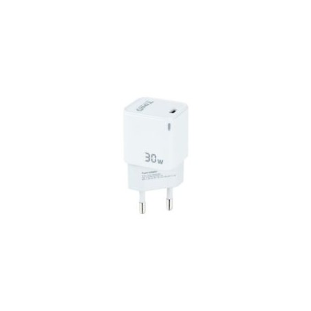 Cargador Pared TooQ 30W 1xUSB-C Blanco (TQWC-GANPD30WT)