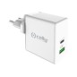 Cargador Pared CELLY 45W 1xUSB-C 1xUSB-A (TCUSBC45WWH)