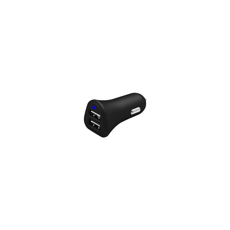 Cargador de Coche CELLY 2xUSB-A 2.0 Negro (PCCC2USBBK)