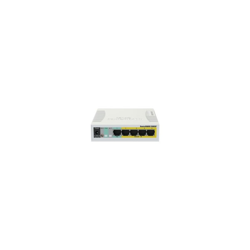 Switch Mikrotik 5xRJ45 GbE 1xSFP PoE (CSS106-1G-4P-1S)