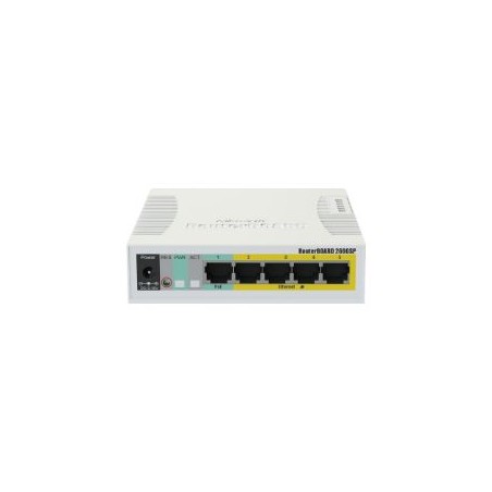 Switch Mikrotik 5xRJ45 GbE 1xSFP PoE (CSS106-1G-4P-1S)
