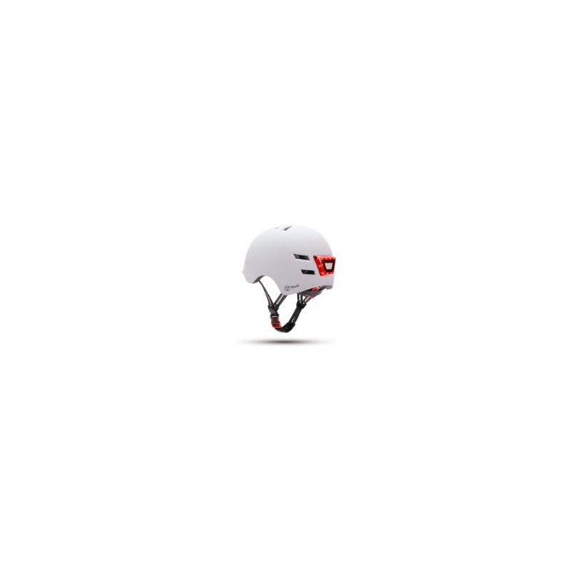 Casco Youin LED Frontal/Trasera Talla L Blanco (MA1011)