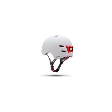 Casco Youin LED Frontal/Trasera Talla L Blanco (MA1011)