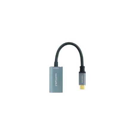 Nanocable USB-C/M a DP/H 15cm Gris (10.16.4104-G)