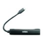 Hub NILOX USB-C a 3xUSB 2.0 1xUSB-A Negro (NXHUBUSBC11)