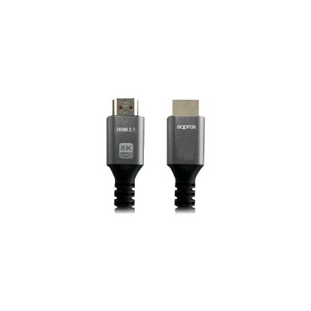 Cable Approx HDMI/M a HDMI/M 1m Negro/Gris (APPC62)