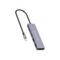 Hub CONCEPTRONIC USB-C a 4xUSB-A/C Gris (HUBBIES13G)