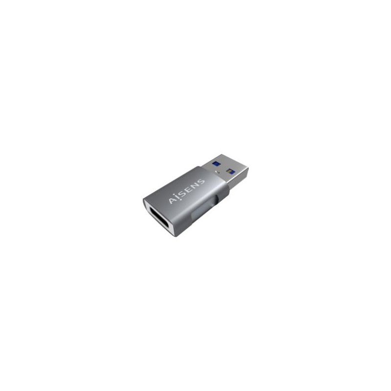 Adaptador AISENS USB-A/M a USB-C/H Gris (A108-0655)