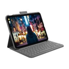 Funda con Teclado LOGITECH Slim Folio Gris (920-011426)