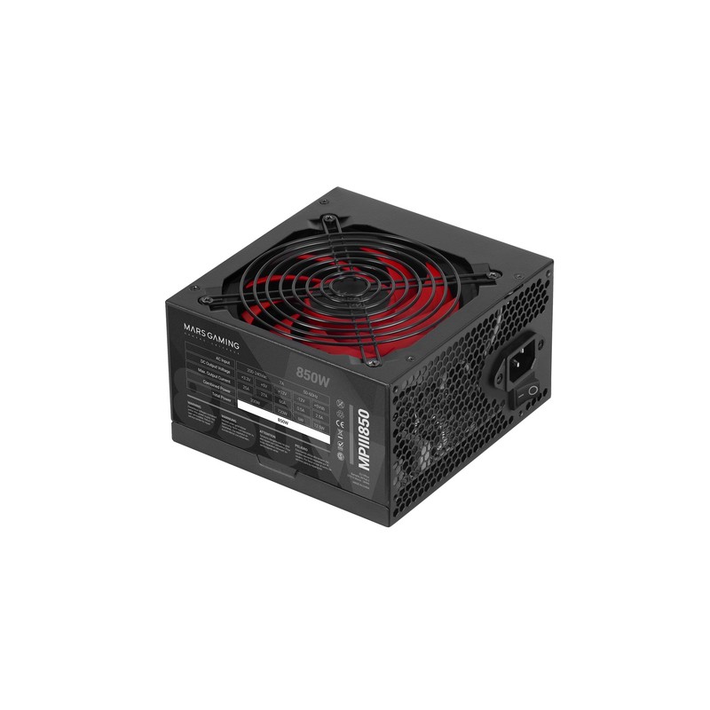 Fuente Mars Gaming ATX 850W 85% 120mm Negra (MPIII850) Fuente Mars Gaming ATX 850W 85% 120mm Negra (MPIII850)