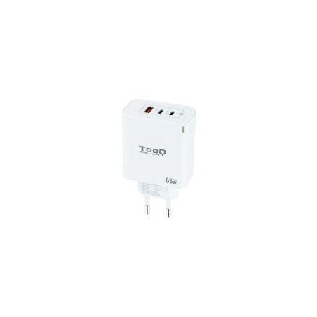 Cargador de Pared TooQ 65W USB-A/C (TQWC-GANQC2PD65WT)