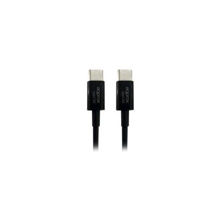 Cable Approx USB-C/M a USB-C/M PD 30W Negro (APPC55)