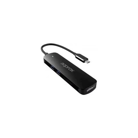 Adaptador Approx USB-C a 2xUSB 3.0/HDMI/Lector (APPC45)