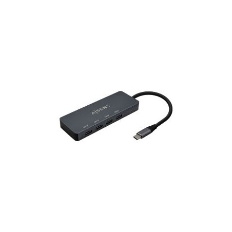 Hub AISENS USB-C 3.0 a 4xUSB-C 3.0 Gris (A109-0745)