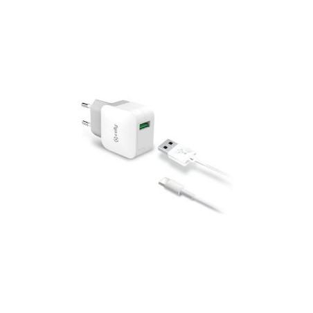 Cargador de Pared CELLY 1USB-A Cable USB-C (TCUSBTYPEC)