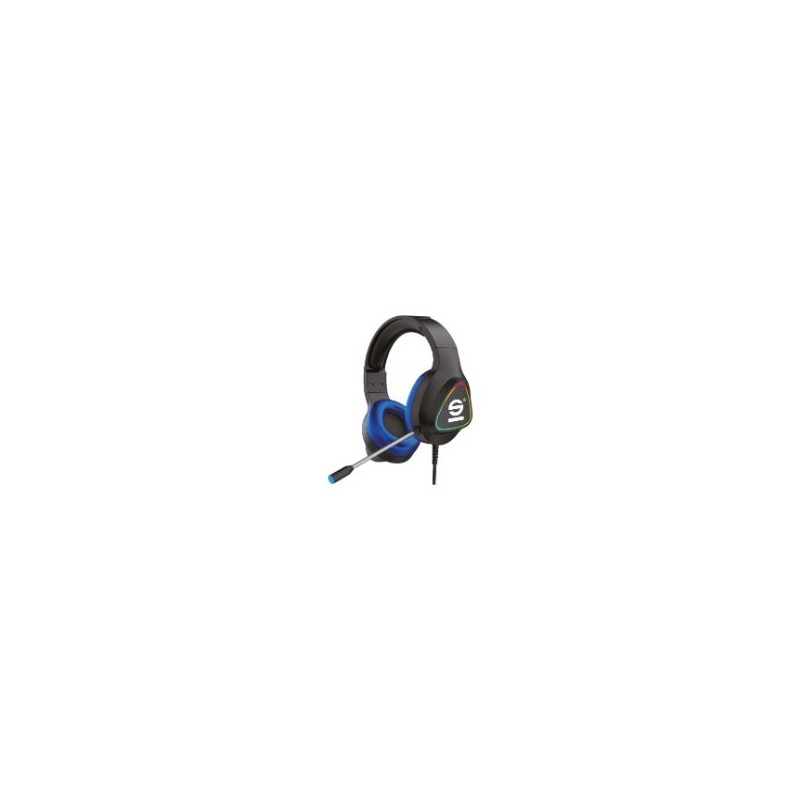 Auric+Micro SPARCO 3.5mm USB Negro/Azul(SPHEADPHONEPRO)