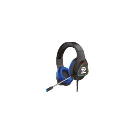 Auric+Micro SPARCO 3.5mm USB Negro/Azul(SPHEADPHONEPRO)