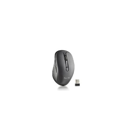 Ratón NGS Óptico Wireless 1600dpi Negro (EVORUSTBLACK)