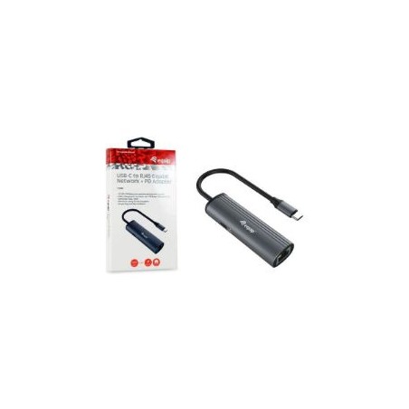 Adaptador EQUIP USB-C a RJ45/USB-C PD 100W (EQ133486)